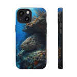 Grouper Reef Phone Case, Sunbeam Ledge Marine Art Tough Cover