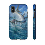 Tarpon Jump Phone Case, Fly Fishing Flats Tough Cover for Anglers