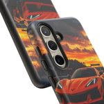 Orange C8 Z06 Flat Plane V8 Speed Art Tough Phone Case
