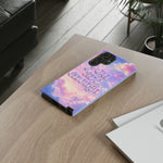 You Are Enough phone case | pastel cloud affirmation protective case