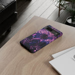Cherry Blossom Neon Night Vaporwave Art Tough Phone Case