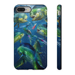 Mahi School Frenzy Phone Case Saltwater Fishing Gift for Anglers
