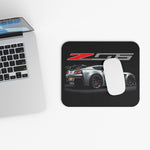 Silver Z06 C7 Sports Car Mouse Pad | Racing Car Desk Mat