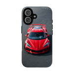 Red C8 Z06 Track Wing Tough Phone Case Cover Gift Art
