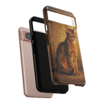 Abyssinian Warm Ticked Portrait Art Tough Phone Case