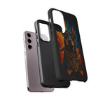 Doberman Bandana Portrait Tough Phone Case - Color Splash