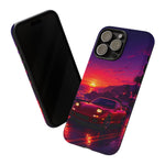 FD RX-7 Retro Sunset Sports Car Tough Case | Neon Vaporwave Beach Drive