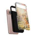 Akita under Cherry Blossoms Dog Breed Phone Case