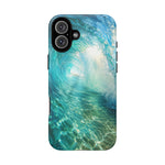 Ocean Wave Tunnel Tough Case | Turquoise Surf Phone Cover