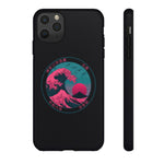 Great Dream Wave Circular Badge Vaporwave Phone Case – Japanese Aesthetic