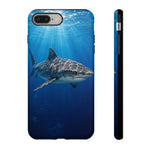 Tiger Shark Phone Case, Dappled Blue Water Tough Cover
