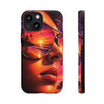 Sunset Reflection Sunglasses Retrowave 80s phone case