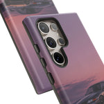 Sunset Skyline GT-R R32 phone case | car reflection, purple dusk