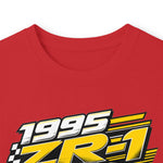 1995 ZR-1 Corvette graphic long sleeve tee | Yellow sports car design