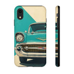 1957 Bel Air Turquoise Retro Tough Phone Case Classic Car Art Cover