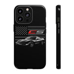 Black C5 Phone Case American Sports Car Tough Cover Gift