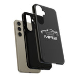 MR2 White Side Silhouette JDM Tough Phone Case Cover Gift