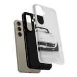 White Corvette Art Phone Case, C3 Stingray Sports Car Tough Cover, Gift