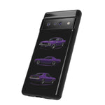 Cuda Phone Case Purple, Three-View Vector Tough Cover, Gift
