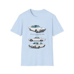 1962 Thunderbird Car Trio Illustration T-Shirt | Classic Auto Tee