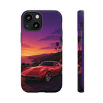 Red C3 Coastal Sunset Phone Case Classic Car Tough Case