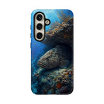 Grouper Reef Phone Case, Sunbeam Ledge Marine Art Tough Cover
