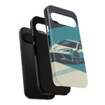 Retro Teal Sports Car C8 phone case | Tough Cases