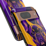 French Bulldog Pop-Art Portrait Tough Phone Case - Purple Gold