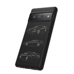Black 300ZX Sports Car Tough Phone Case - Multi View