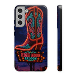 Neon Cowboy Boot phone case | High Noon Saloon design