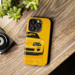 Yellow Supra Phone Case, MK4 90s JDM Legend Tough Protective Cover for Men