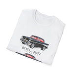 Classic 1957 Chevy Bel Air Hardtop Car Trio Illustration T-Shirt