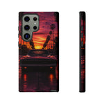 1969 Charger Sunset Tough Phone Case - Palm Silhouette Poster