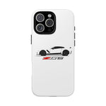 White C7 Z06 Phone Case for Chevy Vette Fans, Tough Cover