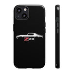 1970 Camaro Z28 White Silhouette Tough Phone Case Cover Gift