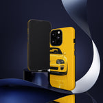 Yellow Supra Phone Case, MK4 90s JDM Legend Tough Protective Cover for Men