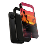 Matte Black Countach Sunset Tough Phone Case - Wedge Silhouette