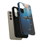 Cobia Reef Phone Case, Shaft of Light Ocean Fishing Tough Cover