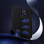 Blue 180SX JDM Sports Car Phone Case Tough Multi View