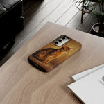Abyssinian Warm Ticked Portrait Art Tough Phone Case