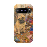 Guilty French Bulldog Phone Case, Confetti Watercolor Cover