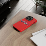 Red Classic Corvette C1 Illustration phone case | Retro Car Tough Case