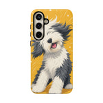 Sheepdog Hair Flip Phone Case Funny Dog Lover Gift