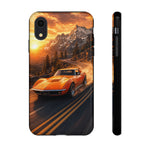 1969 C3 Corvette Phone Case, Orange Mountain Pass Motion Blur