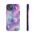 Pastel Galaxy Planet Vaporwave Art Tough Phone Case