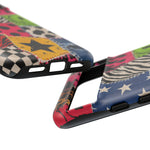 Colorful Patchwork Punk Tough Phone Case