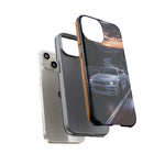 Skyline GT-R R34 White Nurburgring Speed Art Tough Phone Case