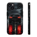 Night Rain R34 Skyline Car phone case | Sports Car Rear Lights, Reflective Road