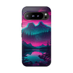 2 Rounds Canada Retina Artwork Vaporwave Phone Case – Landscape Aesthetic