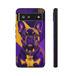 French Bulldog Pop-Art Portrait Tough Phone Case - Purple Gold